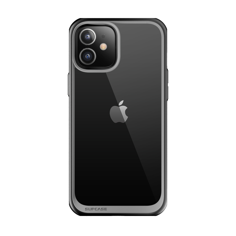 SUPCASE Unicorn Beetle Style Slim Clear Case for iPhone 12 mini (5.4-Inch), Black