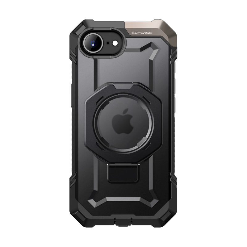 SUPCASE UB Grip Rugged MagSafe Case with Kickstand for iPhone 16e and iPhone 17e – Black