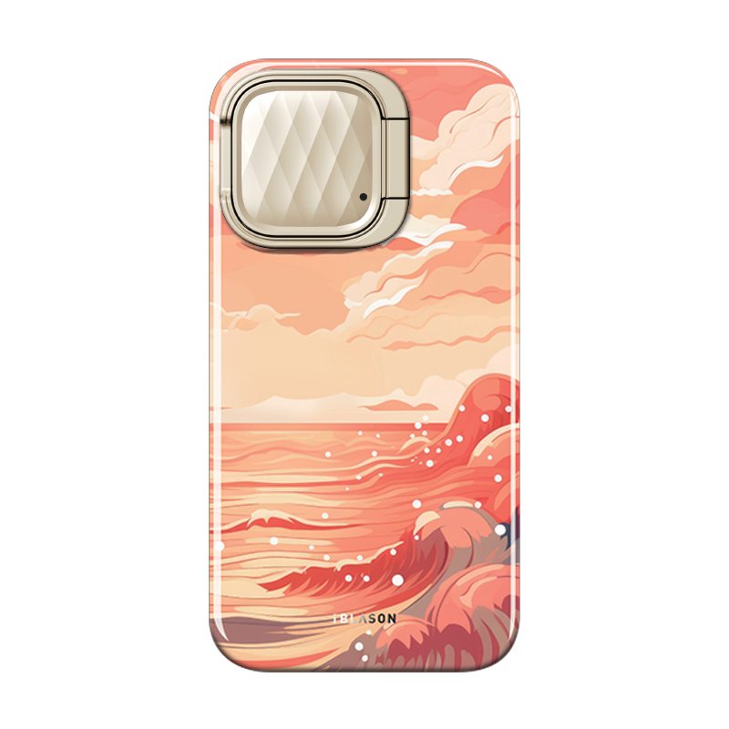 i-Blason Cosmo Mag Case for iPhone 15, iPhone 14 and iPhone 13 (6.1-Inch) - Ocean Sunset