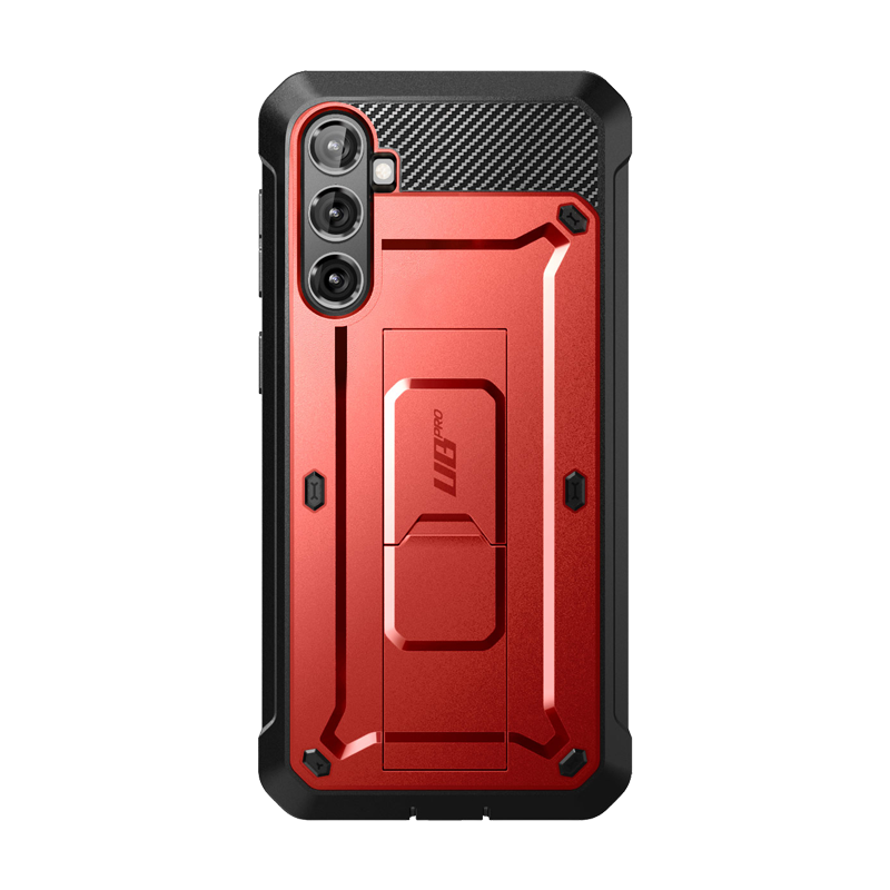 SUPCASE Unicorn Beetle Pro Rugged Case with Screen Protector for Galaxy S23 FE - Metallic Red