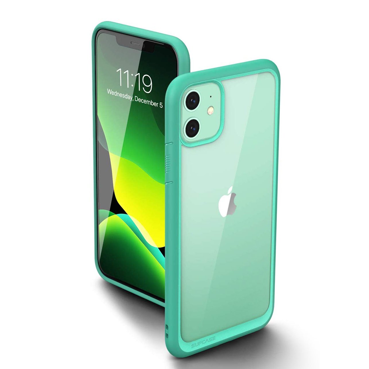 SUPCASE Unicorn Beetle Style Slim Clear Case for iPhone 11 (6.1-inch), Green