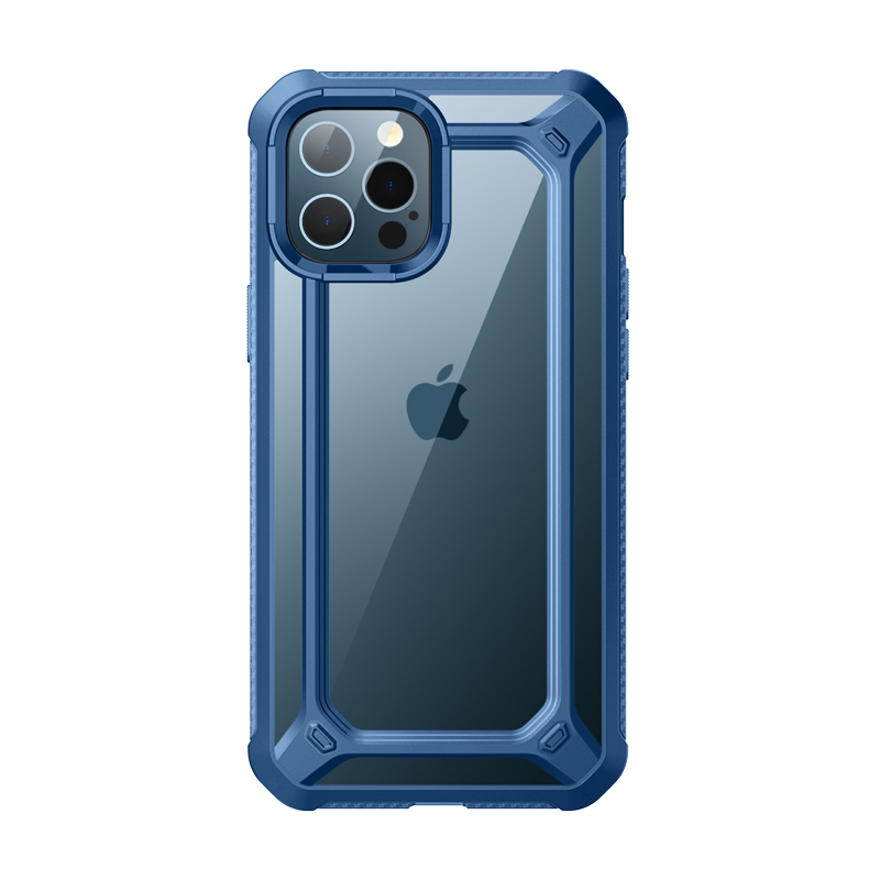 SUPCASE Unicorn Beetle Exo Clear Case for iPhone 12 Pro Max (6.7-Inch), Blue
