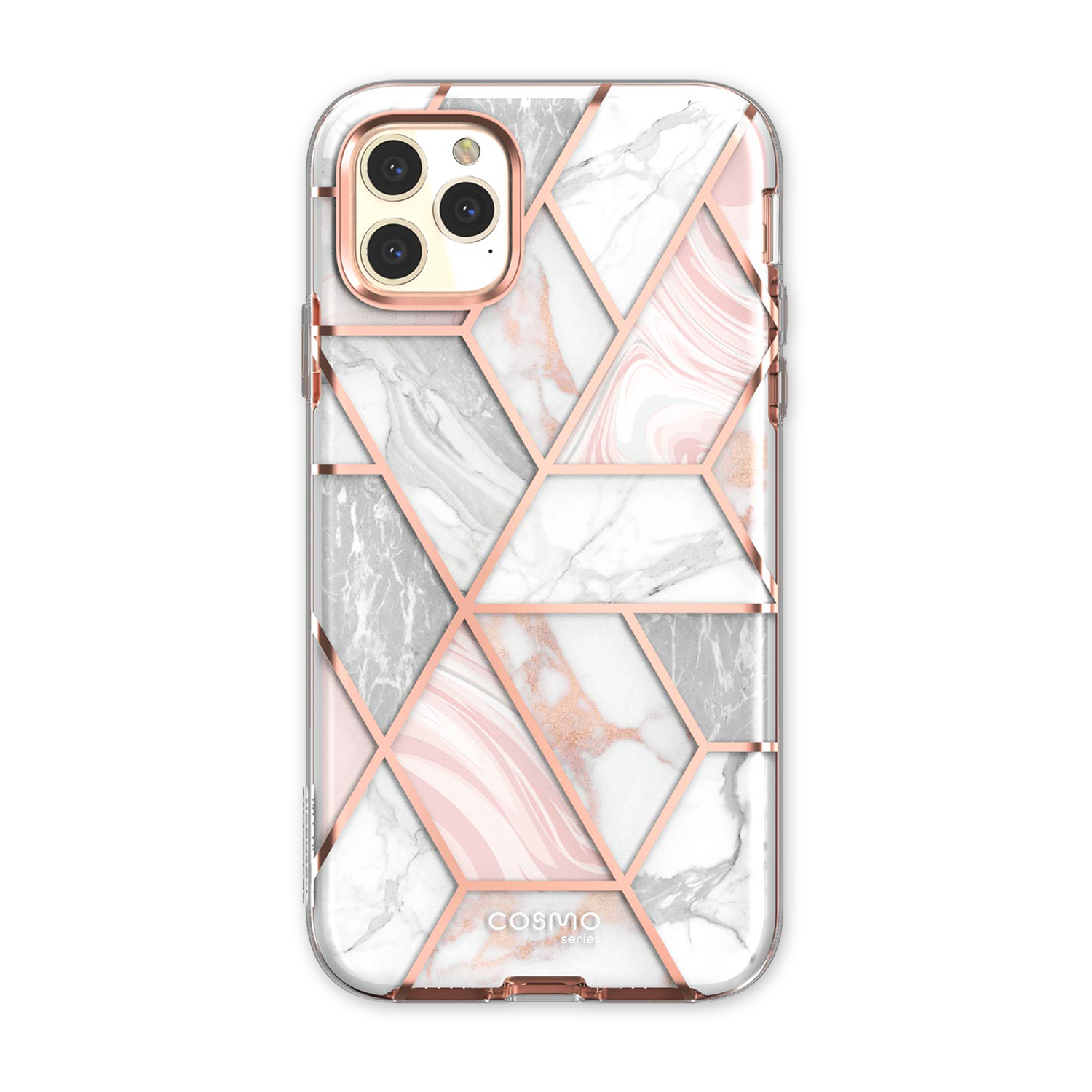 i-Blason Cosmo Classic Case for iPhone 11 Pro Max with Built-In Screen Protector, Marble Pink