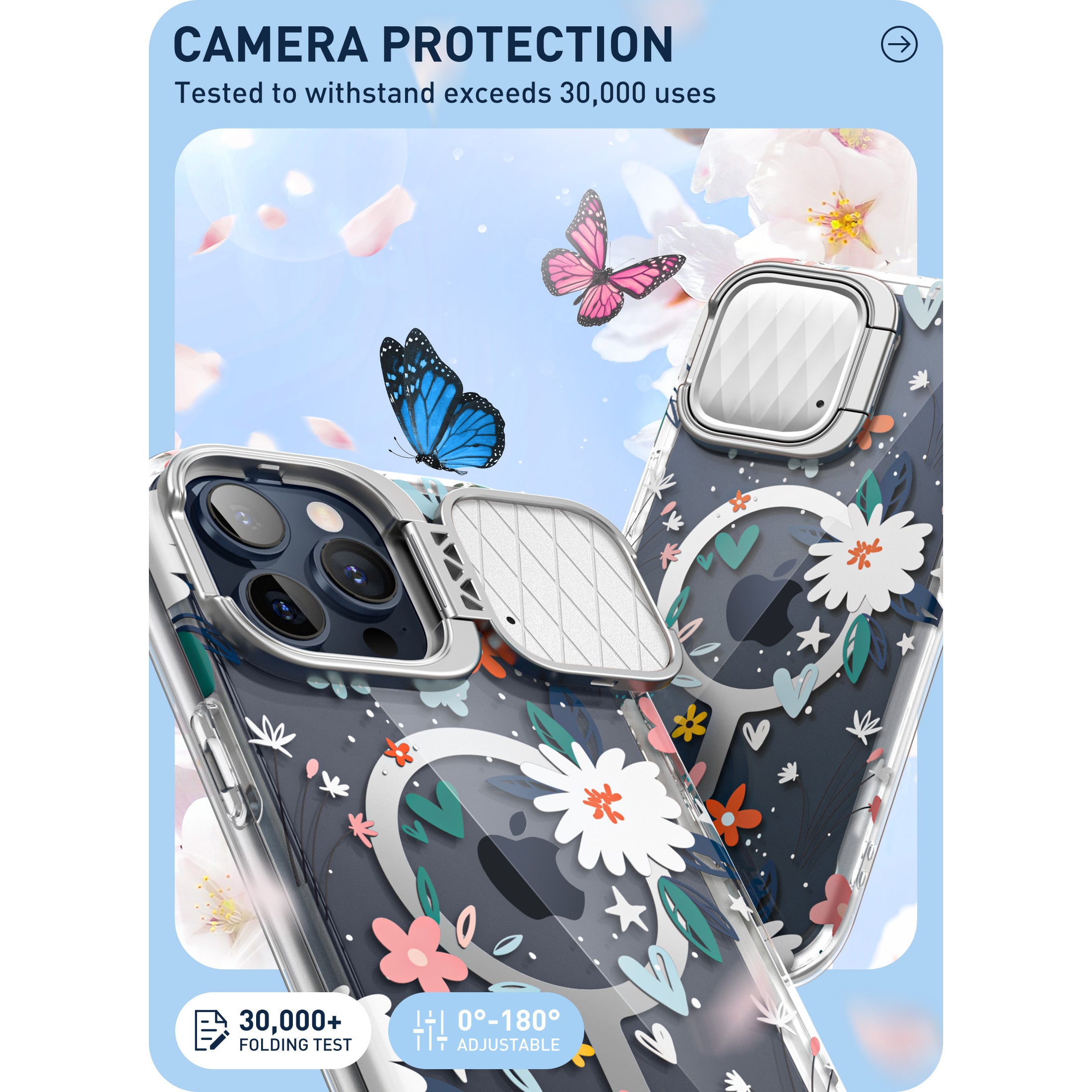 i-Blason Cosmo Mag case with a multicolour Paint design on an iPhone 15 Pro Max. — view 5