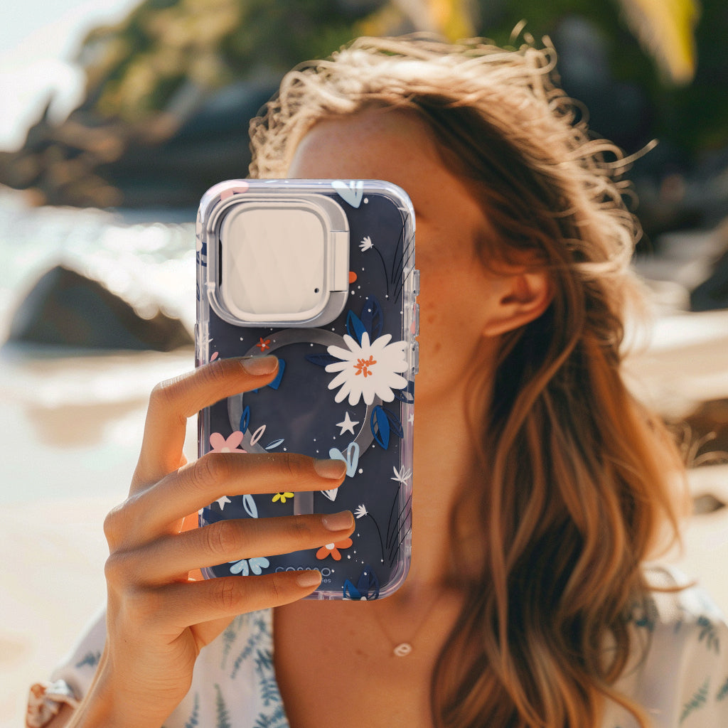 i-Blason Cosmo Mag case with a multicolour Paint design on an iPhone 15 Pro Max. — view 2