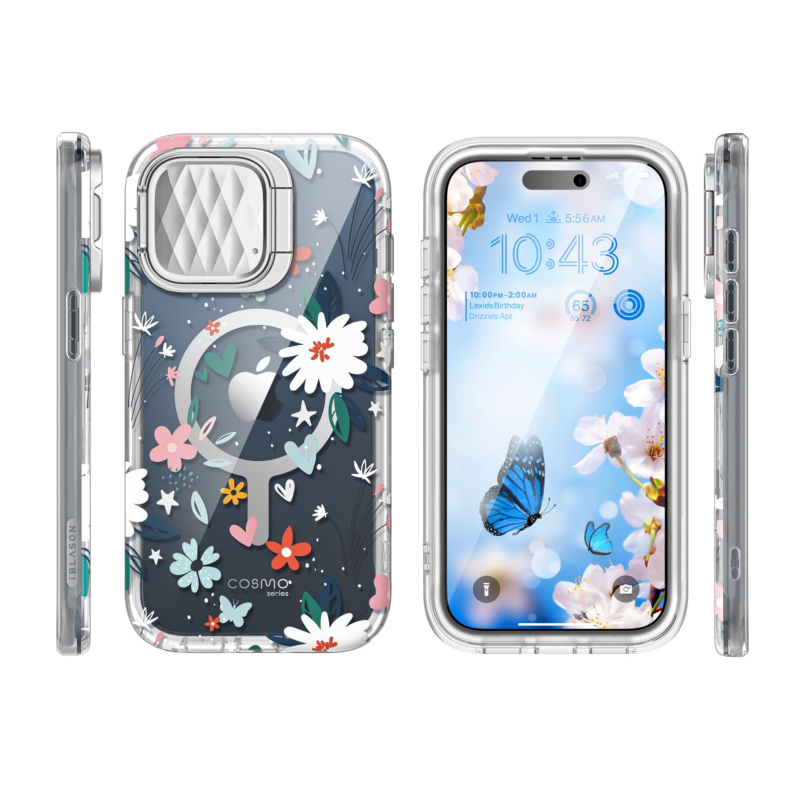 i-Blason Cosmo Mag case with a multicolour Paint design on an iPhone 15 Pro Max. — view 9