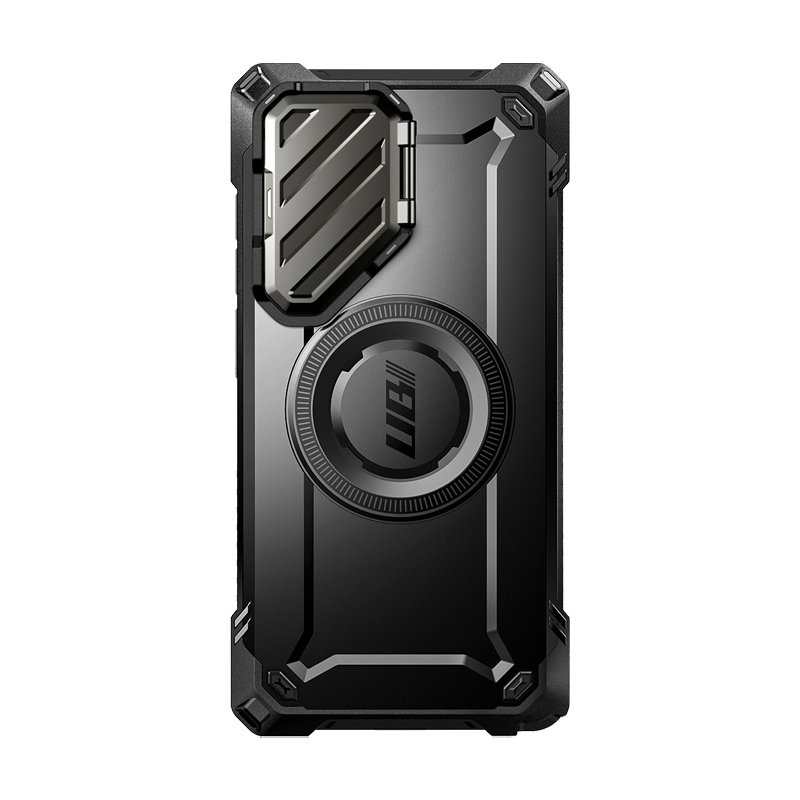 SUPCASE Unicorn Beetle MAG XT Bumper Case for Galaxy S25 Ultra with Kickstand Camera Cover, Black