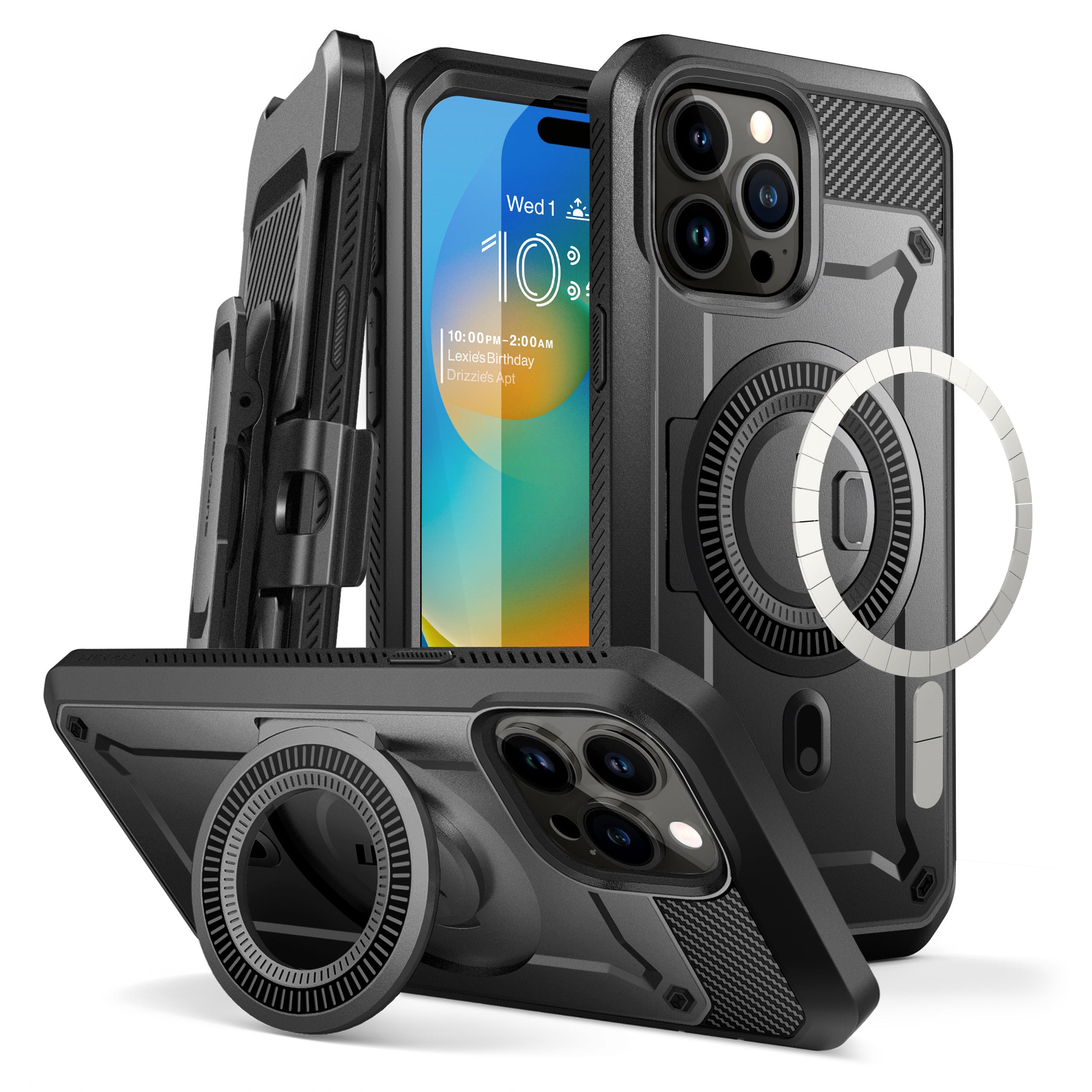 IHNE23MA67RV2BK SUPCASE Unicorn Beetle Pro Mag Rugged Case for iPhone
