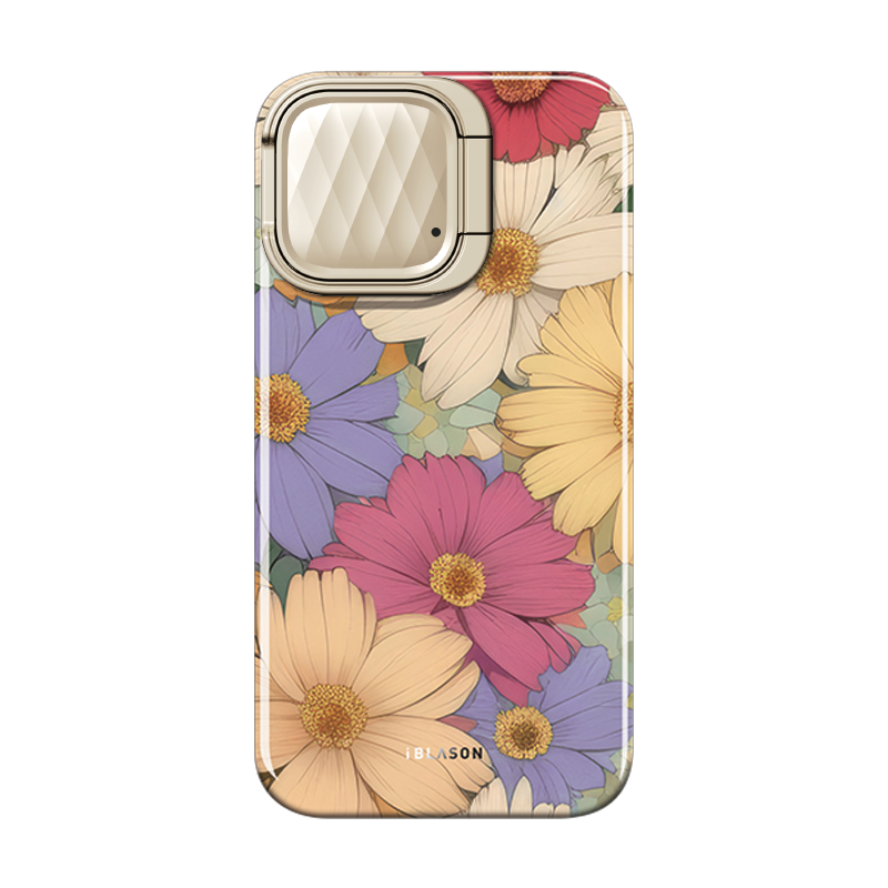 i-Blason Cosmo Mag Bloom Case for iPhone 15 Pro with Built-in Screen Protector – Belle