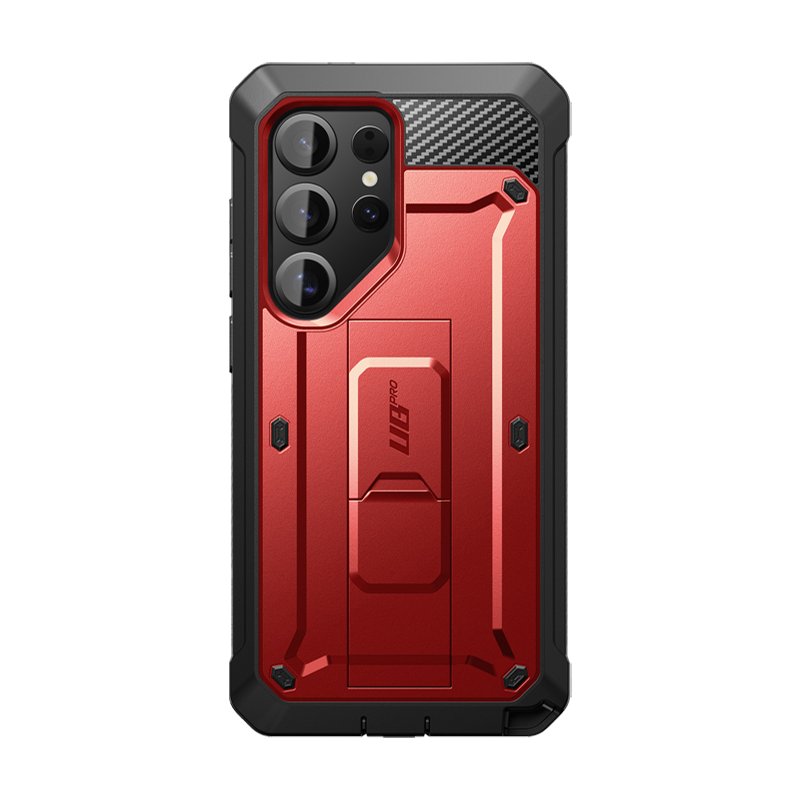 SUPCASE Unicorn Beetle Pro Rugged Case for Galaxy S25 Ultra - Metallic Red
