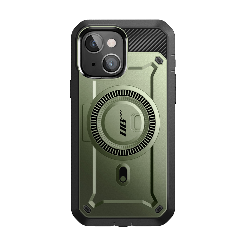SUPCASE Unicorn Beetle Pro Mag Rugged Case for iPhone 15, 14 and 13 (6.1-Inch), Dark Green