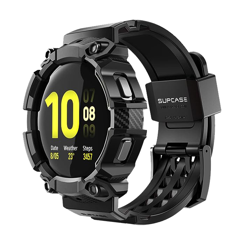 SUPCASE Unicorn Beetle Pro Wristband Case for Galaxy Watch4, Watch5 and Watch6 44mm, Black