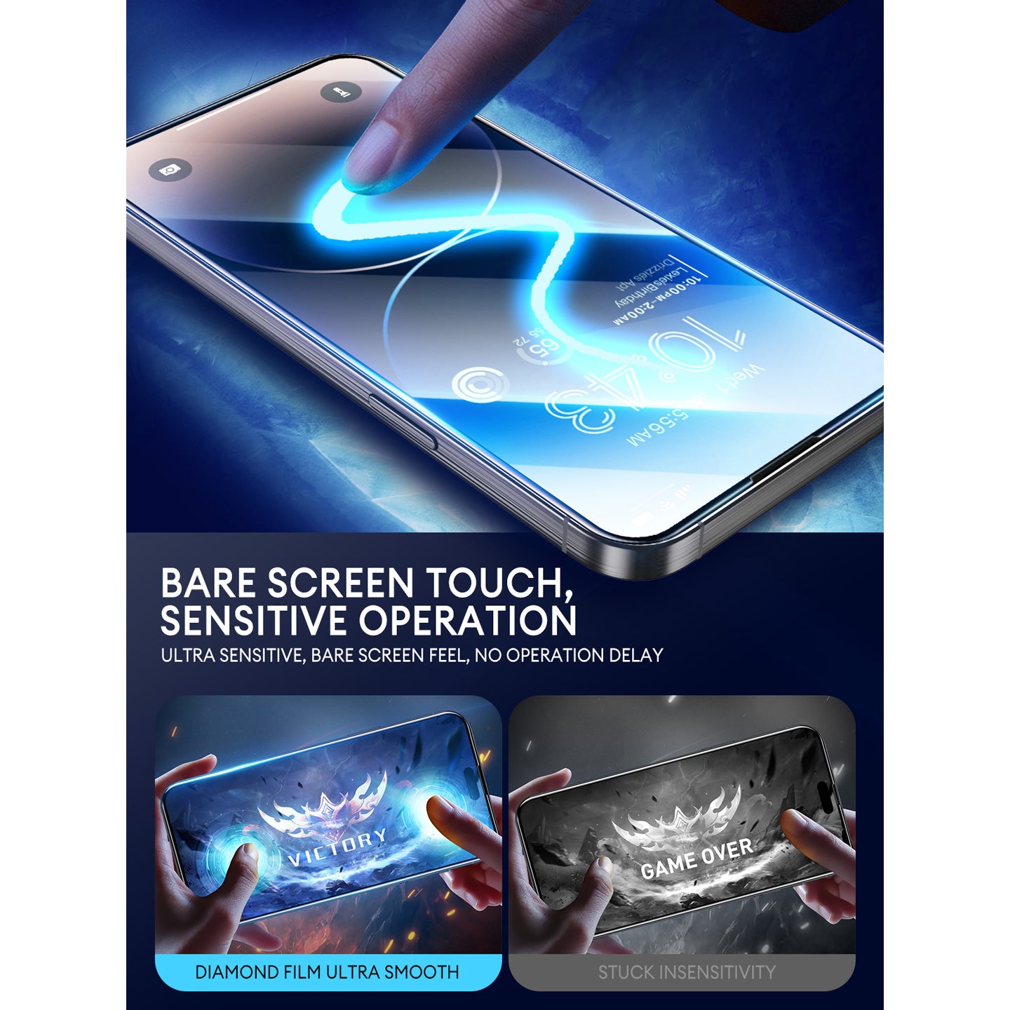 i-Blason clear 2.5D tempered glass screen protector two-pack for iPhone 15 Pro. — view 7