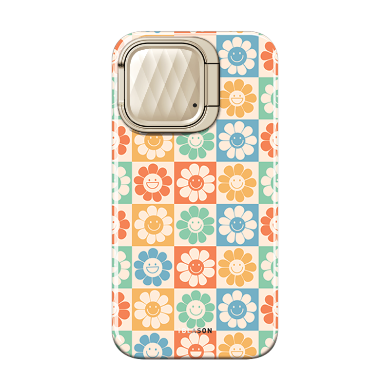 i-Blason Cosmo Mag Bloom MagSafe Case for iPhone 15 Pro Max (6.7-Inch) - Rainbow Daisies