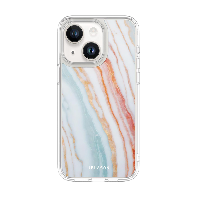 i-Blason Halo Mag MagSafe Case for iPhone 14 Plus, Marble Rainbow