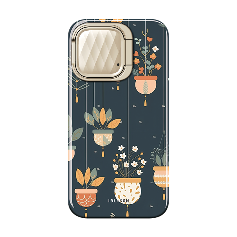 i-Blason Cosmo Mag MagSafe Case with Kickstand for iPhone 15, 14 and 13 (6.1-inch) - Planters