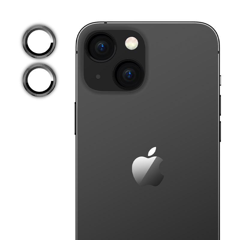i-Blason Tempered Glass Camera Lens Protector for iPhone 15 Plus and iPhone 15 – Black