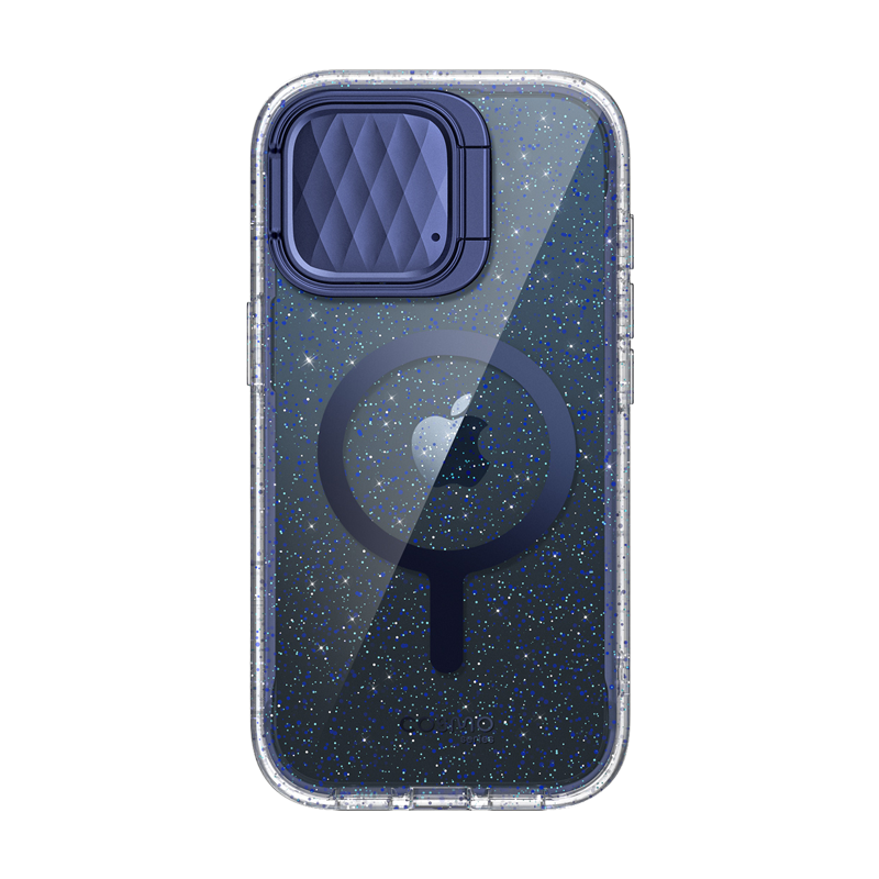 i-Blason Cosmo Mag MagSafe Case for iPhone 15 Pro Max (6.7-Inch) - Glitter Blue