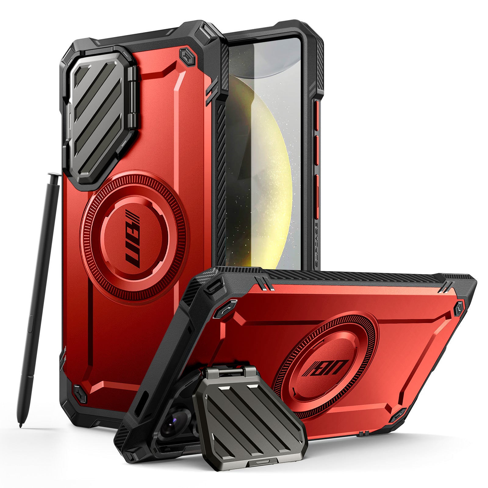 SUPCASE Unicorn Beetle MAG XT Bumper Case for Galaxy S25 Ultra - Metallic Red