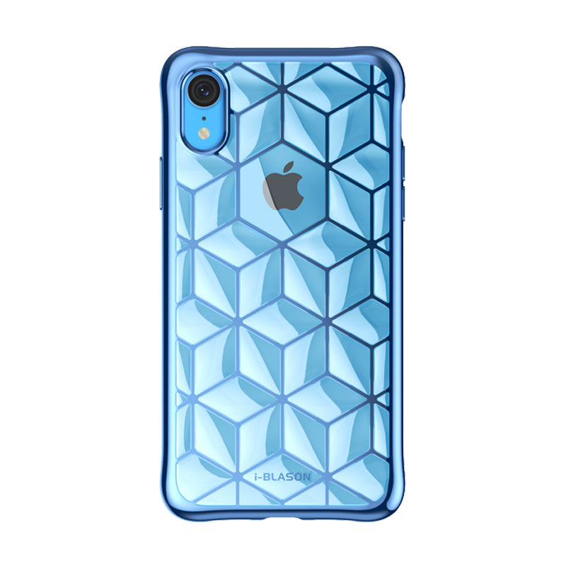 i-Blason Cube Case for iPhone XR with Self-Repairing Finish - Blue