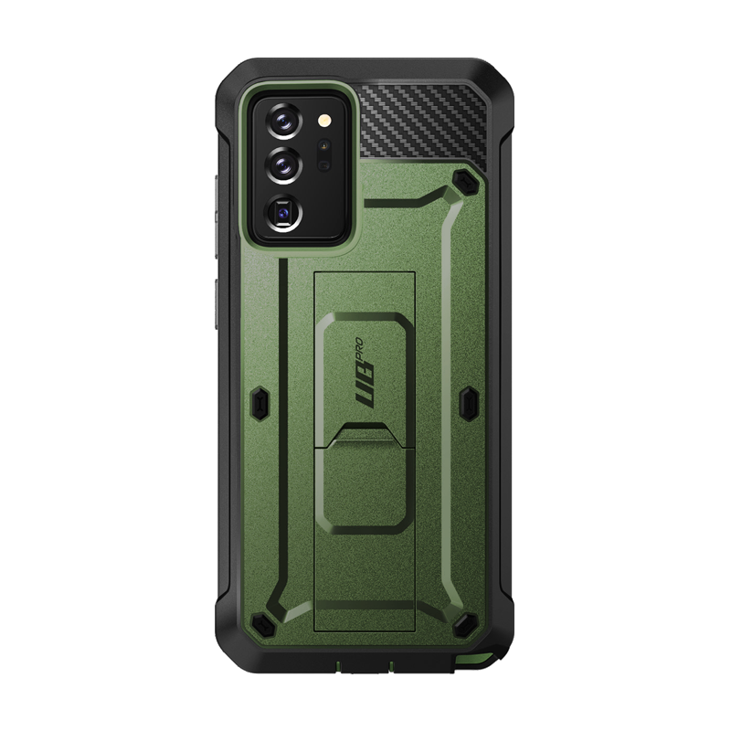 SUPCASE Unicorn Beetle Pro Rugged Holster Case for Samsung Galaxy Note20 Ultra, Dark Green