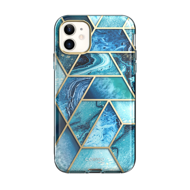 i-Blason Cosmo Classic Card Slot Case for iPhone 12 mini - Ocean Blue