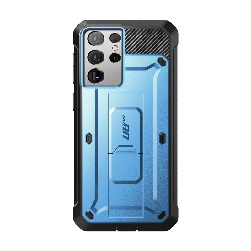 SUPCASE Unicorn Beetle Pro Rugged Case for Samsung Galaxy S21 Ultra, Metallic Blue