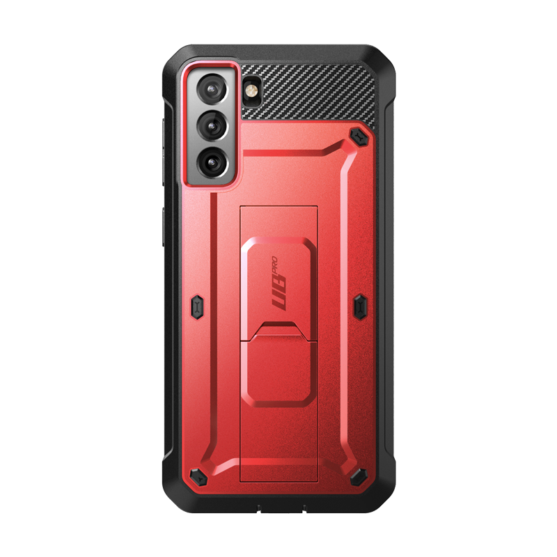 SUPCASE Unicorn Beetle Pro Rugged Case for Samsung Galaxy S21+ 5G, Metallic Red