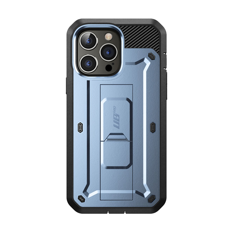 SUPCASE Unicorn Beetle PRO Rugged Case with Holster for iPhone 14 Pro Max - Metallic Blue
