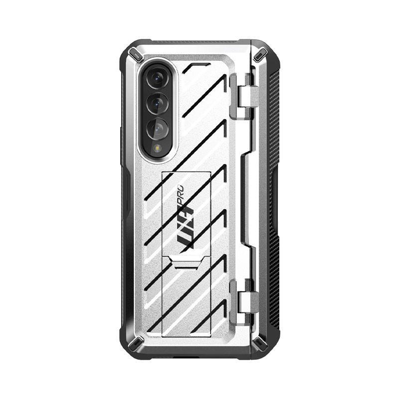SUPCASE Unicorn Beetle Pro Rugged Case with S-Pen Holder for Samsung Galaxy Z Fold3 5G - Silver