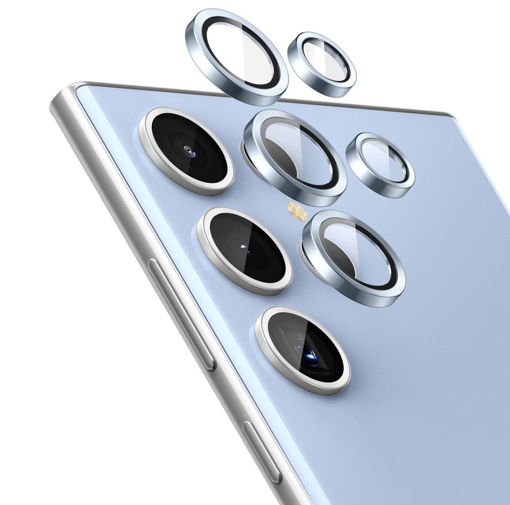 SUPCASE Tempered Glass Camera Lens Protector for Samsung Galaxy S23 Ultra, Blue