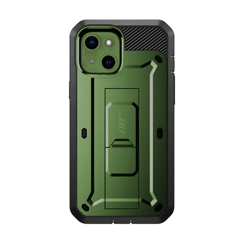 SUPCASE Unicorn Beetle Pro Rugged Case with Holster for iPhone 13 6.1-Inch, Dark Green