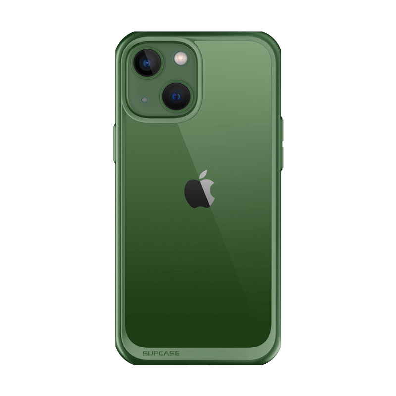 SUPCASE Unicorn Beetle Style Slim Clear Case for iPhone 13 (6.1-Inch) - Green