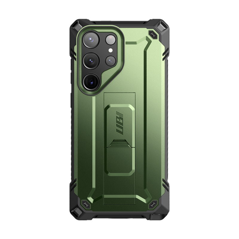 SUPCASE Unicorn Beetle Case for Galaxy S23 Ultra and S22 Ultra with Kickstand - Dark Green