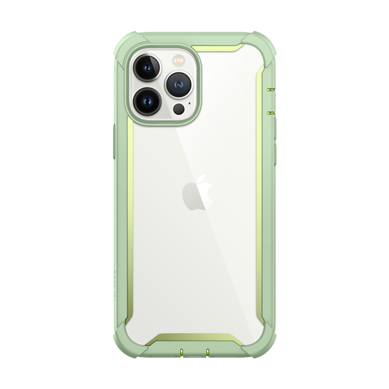 i-Blason Ares Rugged Case for iPhone 13 Pro Max (6.7-Inch) with Built-In Screen Protector, Green