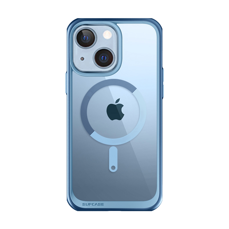 SUPCASE Unicorn Beetle MAG Slim Clear MagSafe Case for iPhone 14 Plus 6.7-Inch - Blue