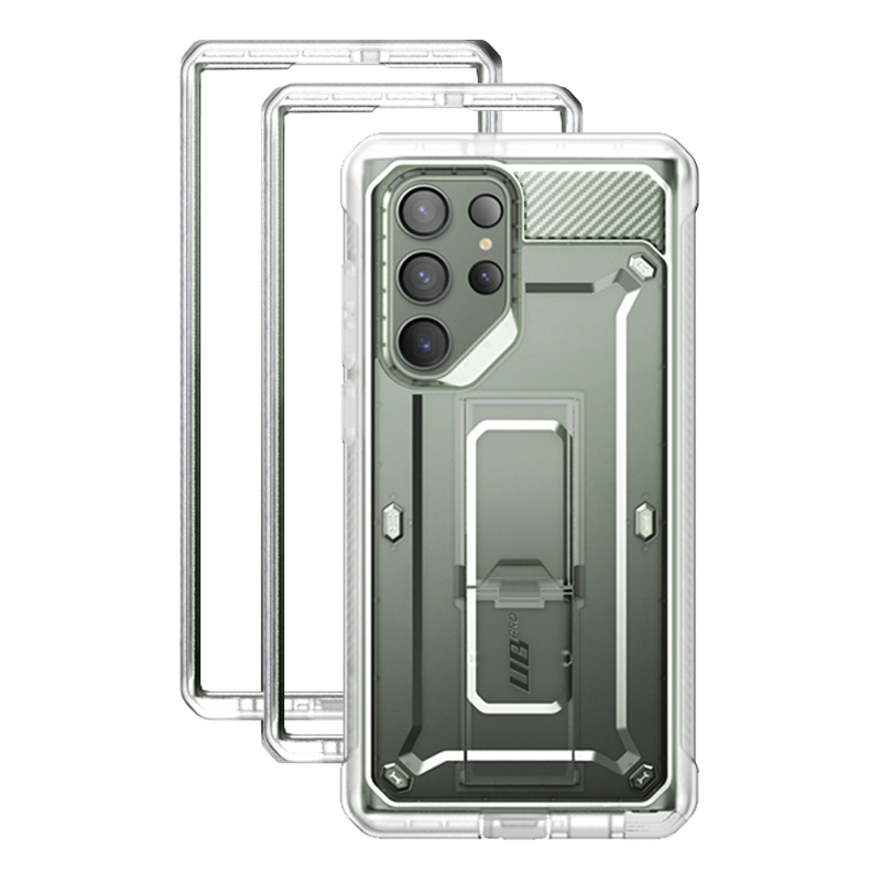 SUPCASE Unicorn Beetle PRO Case with Screen Protector for Galaxy S23 Ultra, Clear
