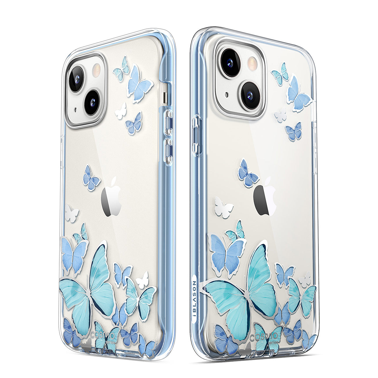 i-Blason Cosmo Butterfly case in the BlueFly design for the 6.1-inch iPhone 14 and iPhone 13. — view 8