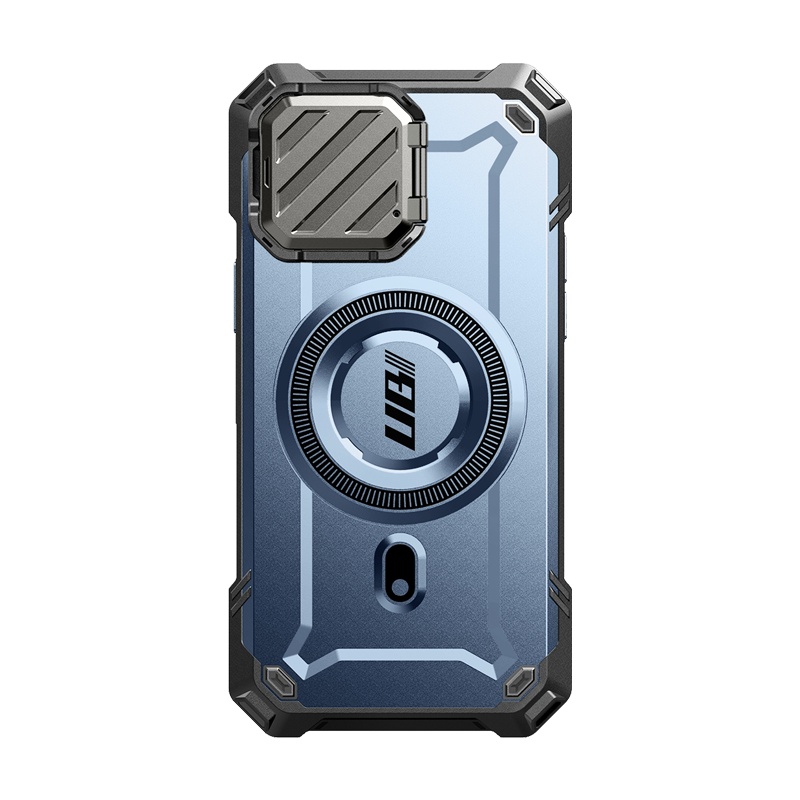 SUPCASE Unicorn Beetle Mag XT MagSafe Holster Case for iPhone 14 Pro Max and 13 Pro Max, Metallic Blue