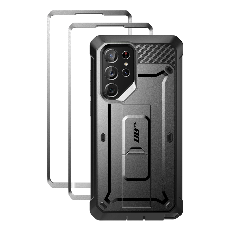 SUPCASE Unicorn Beetle Pro Screen Protector Case for Samsung Galaxy S22 Ultra - Black