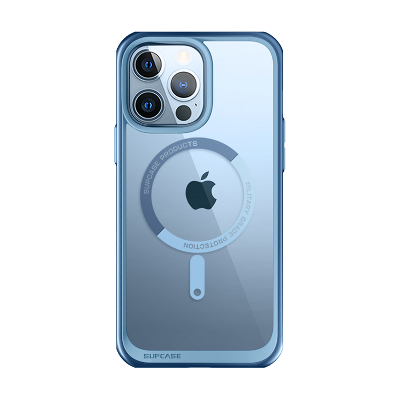 SUPCASE Unicorn Beetle MAG Slim Clear MagSafe Case for iPhone 13 Pro (6.1-Inch) - Blue