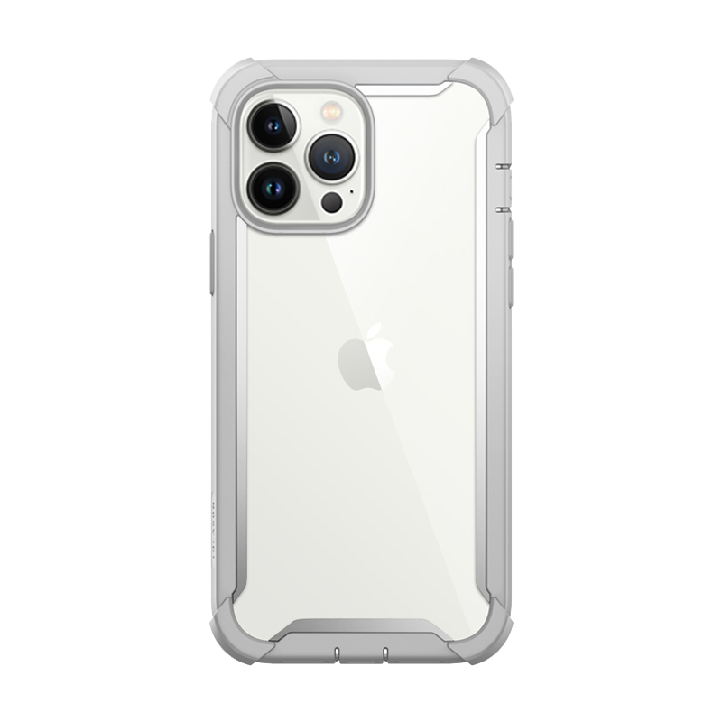 i-Blason Ares Rugged Case for iPhone 13 Pro Max (6.7-inch) with Built-In Screen Protector, Gray