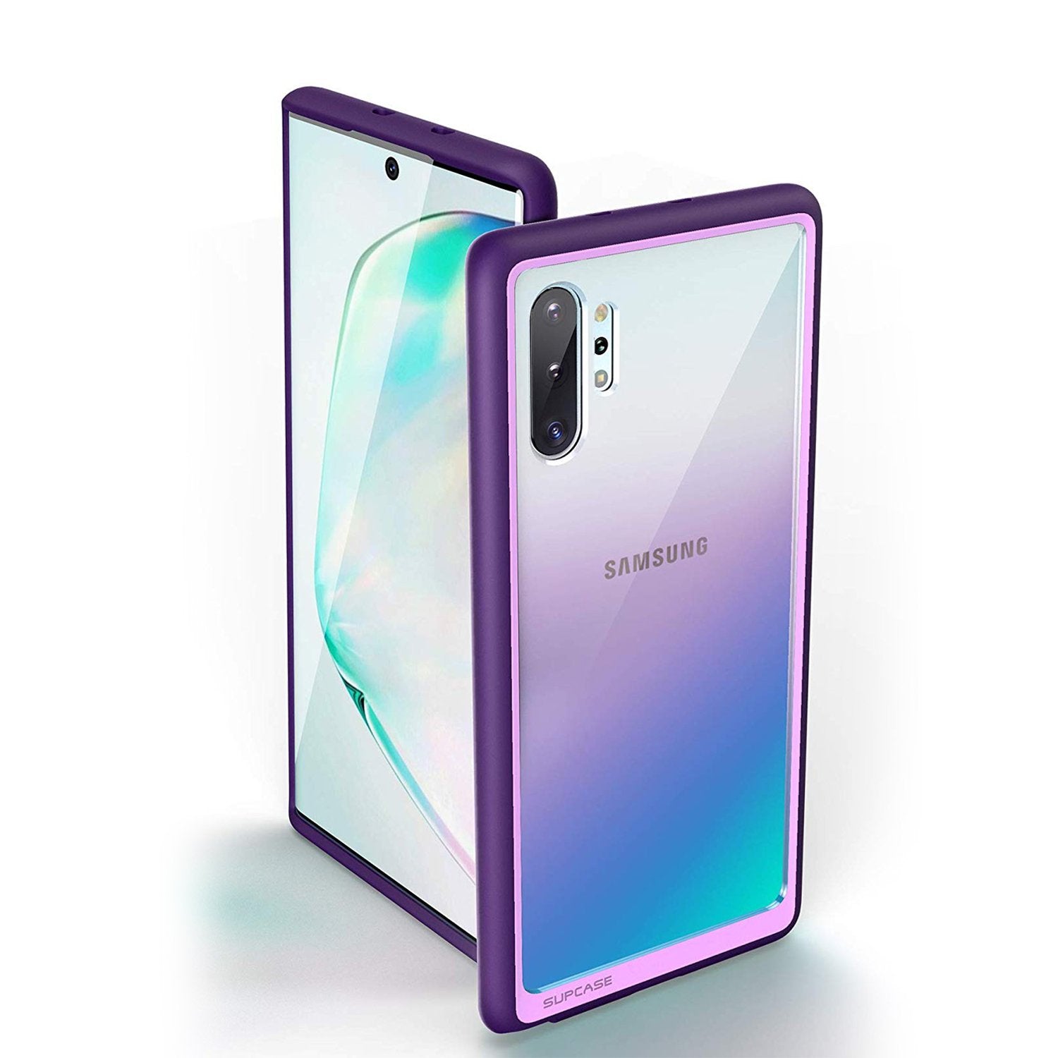 SUPCASE Unicorn Beetle Style Slim Clear Case for Galaxy Note10+ and Note10+ 5G - Purple