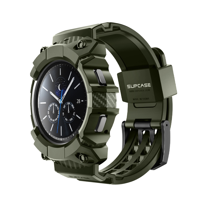 SUPCASE Unicorn Beetle Pro Wristband Case for Samsung Galaxy Watch 4 Classic 46mm - Dark Green