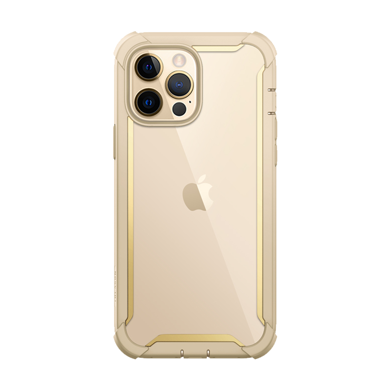 i-Blason Ares Rugged Case for iPhone 13 Pro 6.1-inch with Built-In Screen Protector, Gold