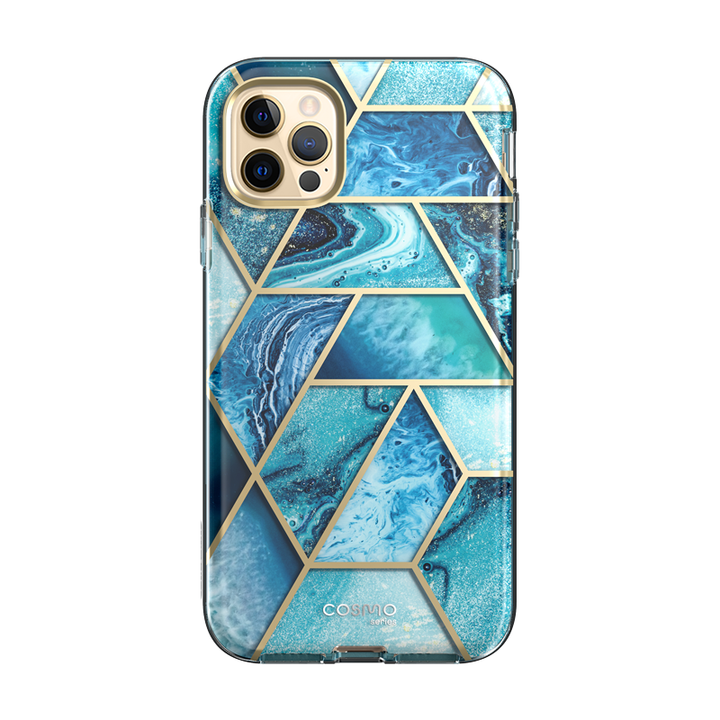 i-Blason Cosmo Full-Body Case with Screen Protector for iPhone 14 Pro - Ocean Blue