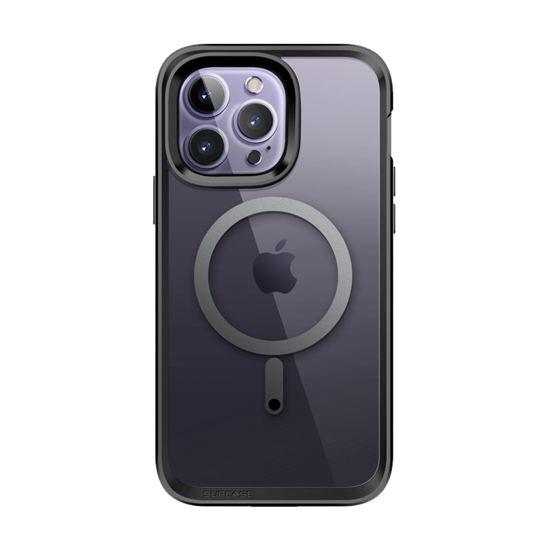 SUPCASE Unicorn Beetle EDGE MAG Clear MagSafe Case with Screen Protector for iPhone 14 Pro 6.1-Inch - Black