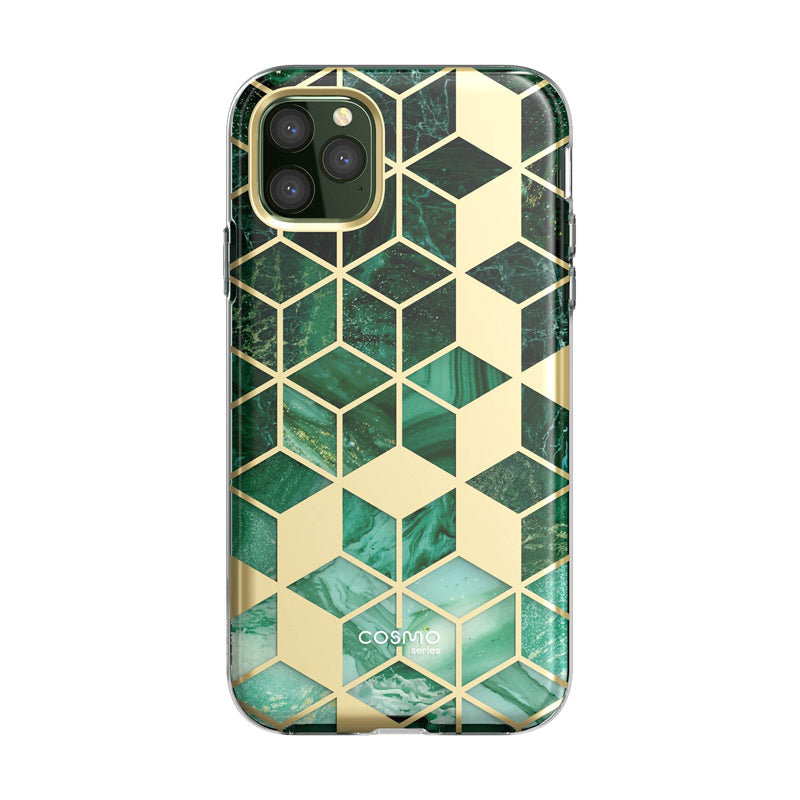 i-Blason Cosmo Classic Case for iPhone 11 Pro (5.8-Inch) with Built-in Screen Protector, Marble Green