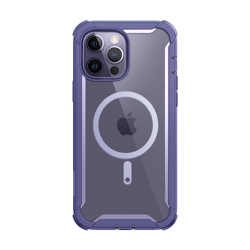 i-Blason Ares Mag Case with Tempered Glass for iPhone 14 Pro (6.1-Inch) - Purple