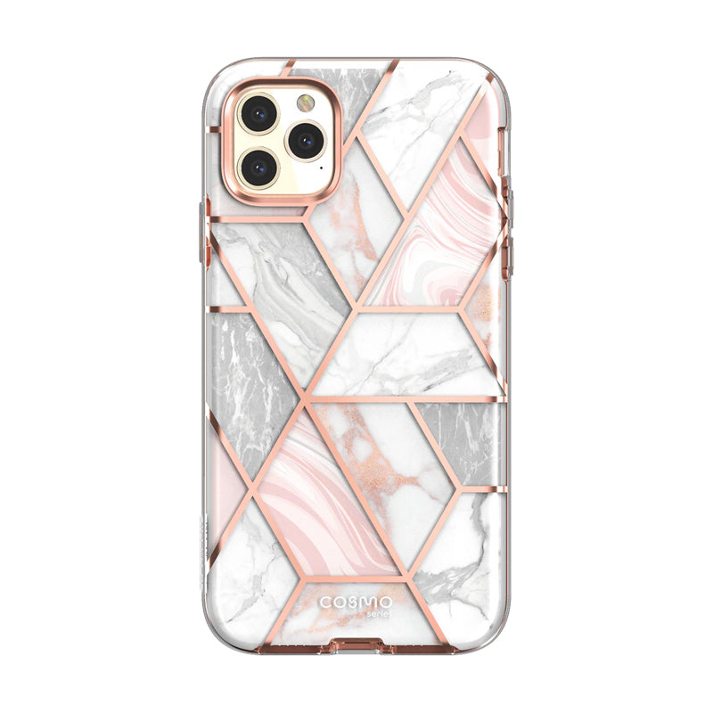 i-Blason Cosmo Classic Case for iPhone 11 Pro (5.8-inch) with Built-In Screen Protector, Marble Pink